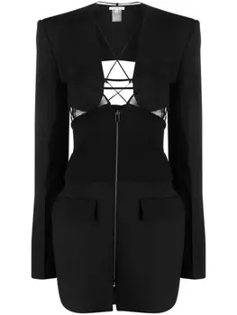 Nensi Dojaka платье мини Hybrid Jacket, черный