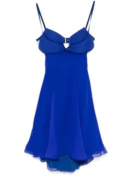 Nensi Dojaka шелковое платье мини, синий