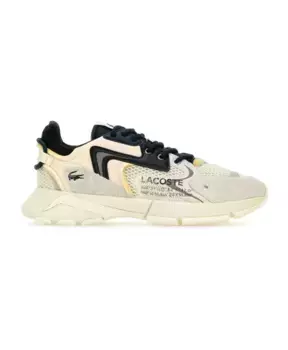 Нео Кеды из разноцветной кожаной сетки Lacoste, мультиколор