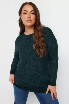 Необходимый джемпер Yours Curve, зеленый