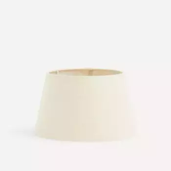 Необработанный белый американский абажур-багажник из 100% льна Ним El Corte Ingls, белый