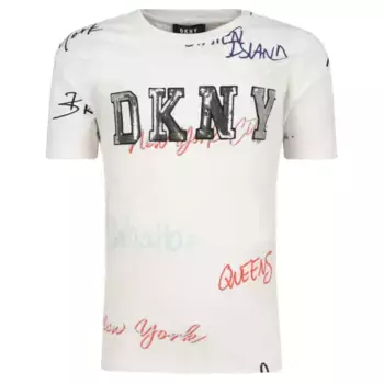 Необычная футболка Dkny, белый