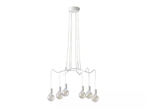 Необычная люстра белого цвета, подвесной светильник современный паук-светильник с несколькими лампочками Eco-Light Leuchten GmbH, белый