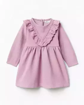 Необычное платье из пике Sfera, цвет Lila