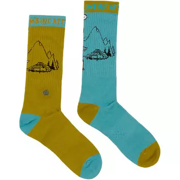 Необычные носки Мока E9, синий