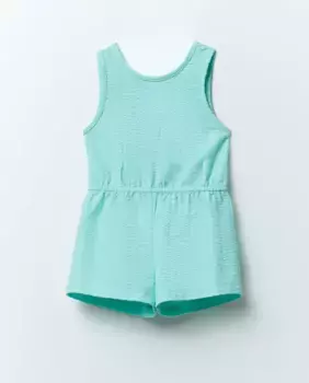 Необычный трикотажный комбинезон Sfera, бирюзовый