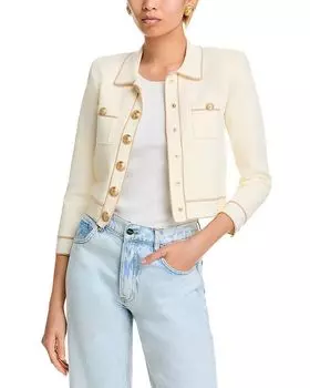 Неокардиган укороченный L'AGENCE, коричневый/бежевый