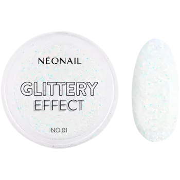 Neonail Glittery Effect пудра для украшения ногтей 03, 1 упаковка