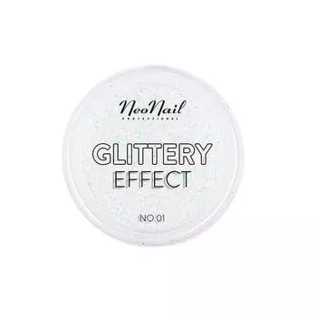 НЕОНОГЛЬ С БЛЕСКНЫМ ЭФФЕКТОМ Пыль № 01, NEONAIL