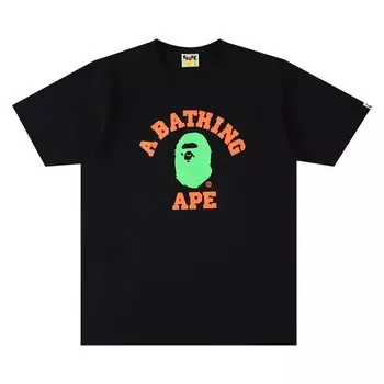 Неоновая футболка BAPE Черный
