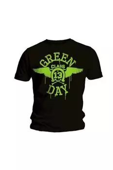 Неоновая футболка Green Day, черный