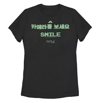 Неоновая футболка с изображением кальмара для юниоров Smiling Games Licensed Character