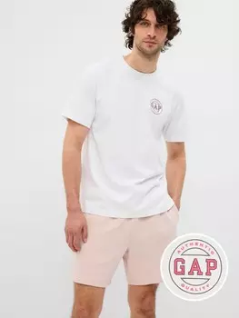 Неоновая футболка с логотипом Gap, белый