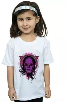 Неоновая хлопковая футболка «Пожиратель смерти» Harry Potter, белый