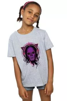 Неоновая хлопковая футболка «Пожиратель смерти» Harry Potter, серый