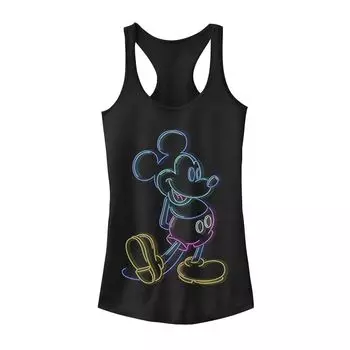 Неоновая майка Disney Mickey для юниоров Licensed Character, черный