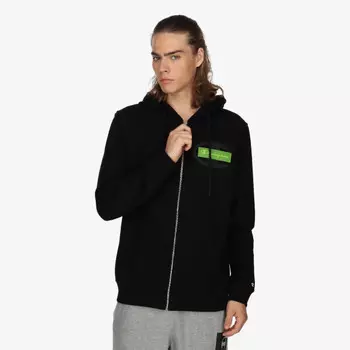 Неоновая толстовка с капюшоном на молнии Champion, черный