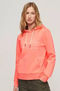 Неоновая толстовка Superdry, розовый