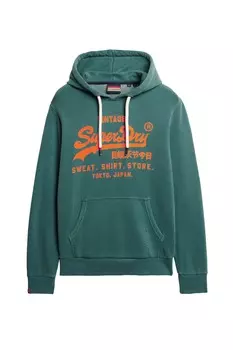 Неоновая толстовка VL Superdry, зеленый