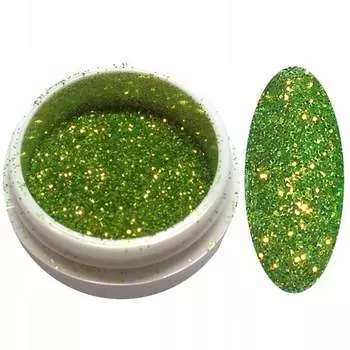Неоново-зеленый порошок 2,5 г Indigo Pixel, Indigo Nails Lab