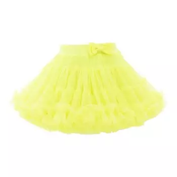 Неоново-желтая юбка-пачка с бантом Mimi Tutu, желтый
