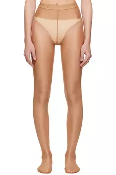 Неоновые колготки 40 Wolford, цвет gobi
