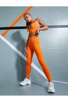 Неоновые колготки Ebru all Loves Sport Koton, оранжевый