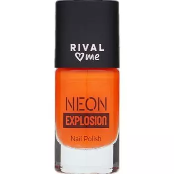 Неоновые ногти 02 пылающий огонь RIVAL loves me, 8 ml