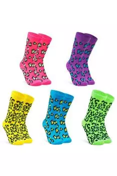 Неоновые носки (5 шт.) CityComfort, мультиколор