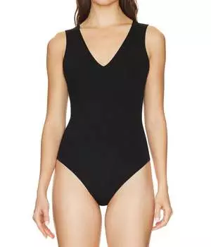 Неопреновый комбинезон Deep V черного цвета Commando