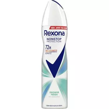 Непрерывная защита Спрей-антиперспирант Душ Свежий Rexona, 150 ml