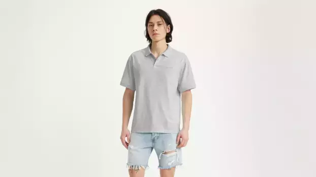 Непринужденная аутентичная рубашка-поло Levi's, серый