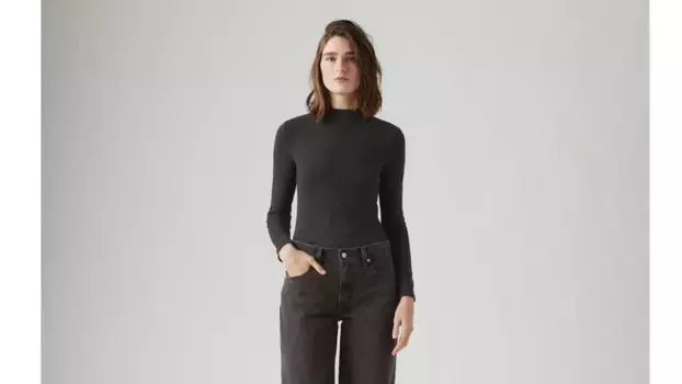 Непринужденная футболка с длинными рукавами Levi's, цвет Caviar - Black