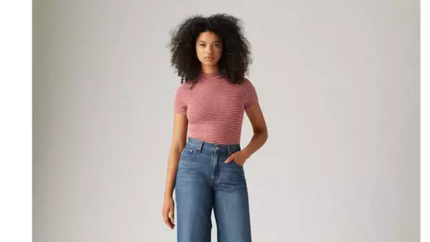 Непринужденная футболка с короткими рукавами Levi's, красный