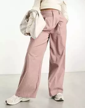 Непринужденные брюки из норки и меланжа ASOS