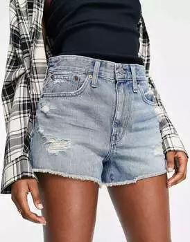 Непринужденные джинсовые шорты Madewell после стирки