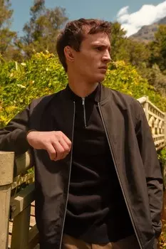 Непромокаемая куртка-бомбер Next, черный