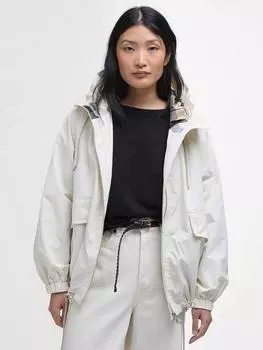 Непромокаемая куртка orson с капюшоном Barbour, цвет Pearl/Safari Tartan