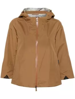 Непромокаемая легкая накидка Herno, коричневая