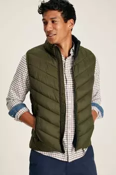 Непромокаемая майка Garrett со стеганым узором Joules, зеленый