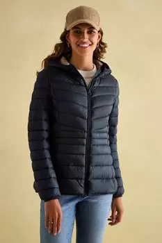 Непромокаемое пуховое пальто Kenley с капюшоном Joules, синий