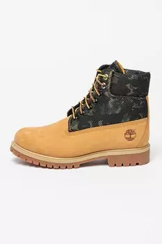 Непромокаемые ботинки Heritage из нубука и текстиля Timberland, черный