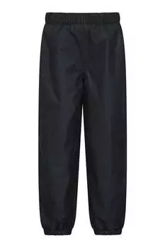 Непромокаемые детские брюки на флисовой подкладке Mountain Warehouse, черный