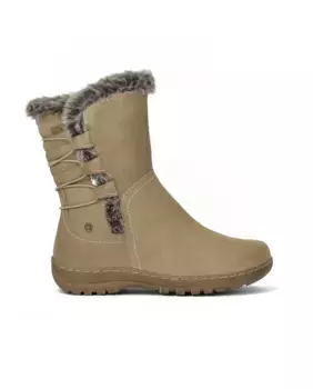 Непромокаемые кожаные женские сапоги с мехом снаружи Coronel Tapiocca, бежевый