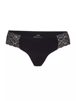 Непромокаемые кружевные трусы Cheeky Proof, черный