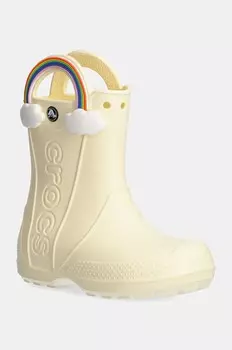 Непромокаемые сапоги Crocs HANDLE IT RAINBOW RAIN BOOT, желтый
