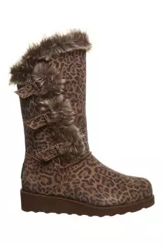 Непромокаемые замшевые ботинки Genevieve на эко-пухе Bearpaw, коричневый