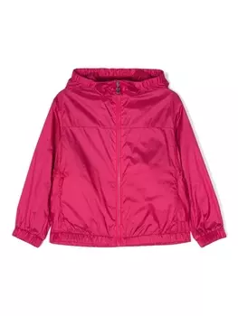 Непромокаемый плащ Owara с капюшоном Moncler Enfant, розовый
