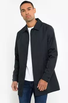 Непромокаемый приталенный тренч Threadbare, синий