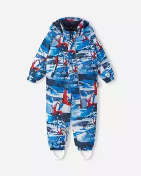 Непромокаемый зимний комбинезон для малышей Муксала Reima, цвет Navy